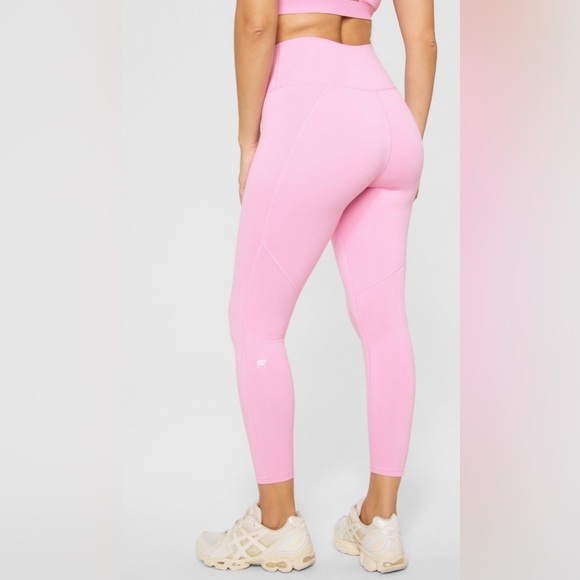 Fabletics Define Powerhold Pink Marshmallow HW 7/8 Legging | XS | NWT | Sold Out - Picture 3 of 10